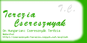 terezia cseresznyak business card