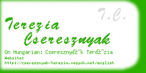 terezia cseresznyak business card